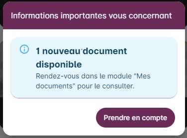 Comment consulter les documents - Notification de nouveaux documents