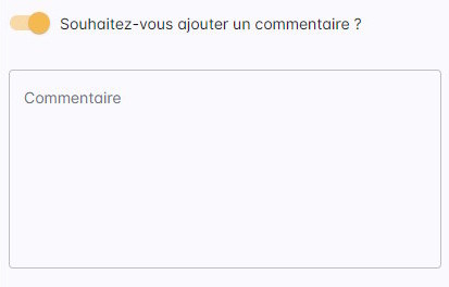 Comment remplir mon carnet - Formulaire de création d'une entrée carnet - Saisie commentaire