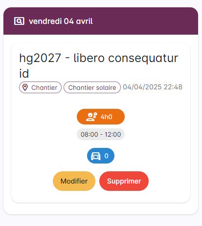 Comment remplir mon carnet - Vérification de la saisie