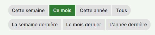 Sélecteur de période d'observation