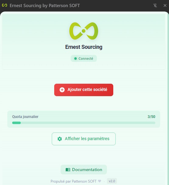 Ajout d'une société