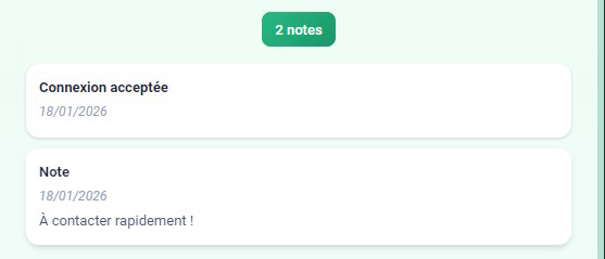 Consultation des notes