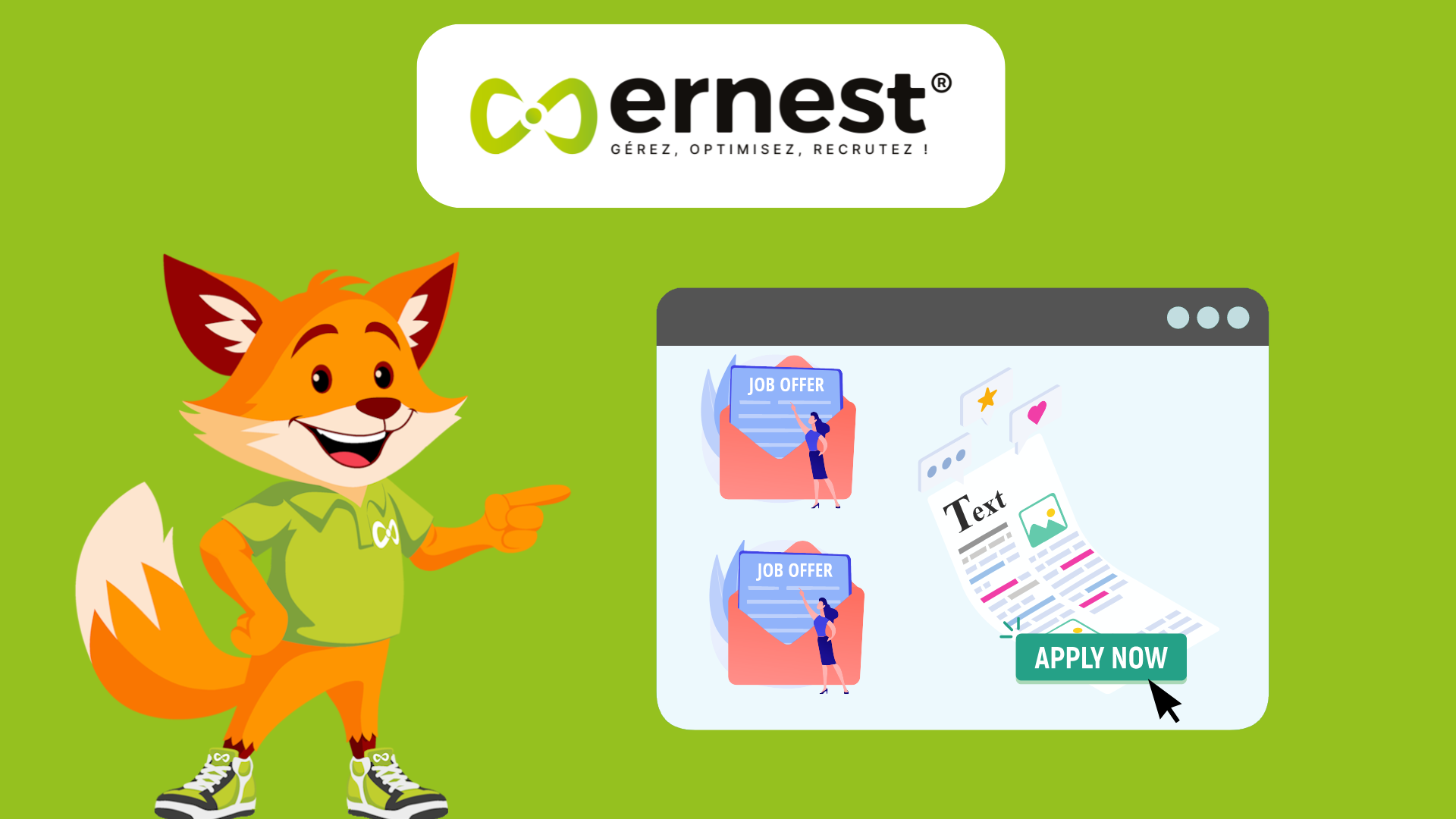 Ernest – Gérer mon site carrière