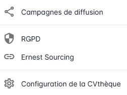 Menu des actions (3 points verticaux)