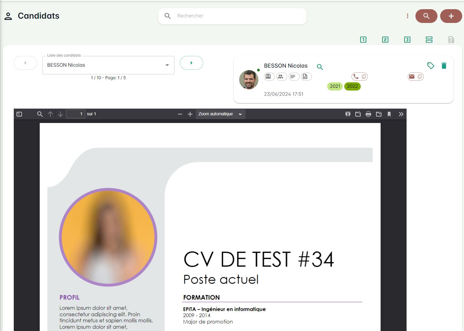 Vue CV