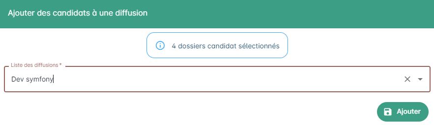 Formulaire d'ajout de candidats