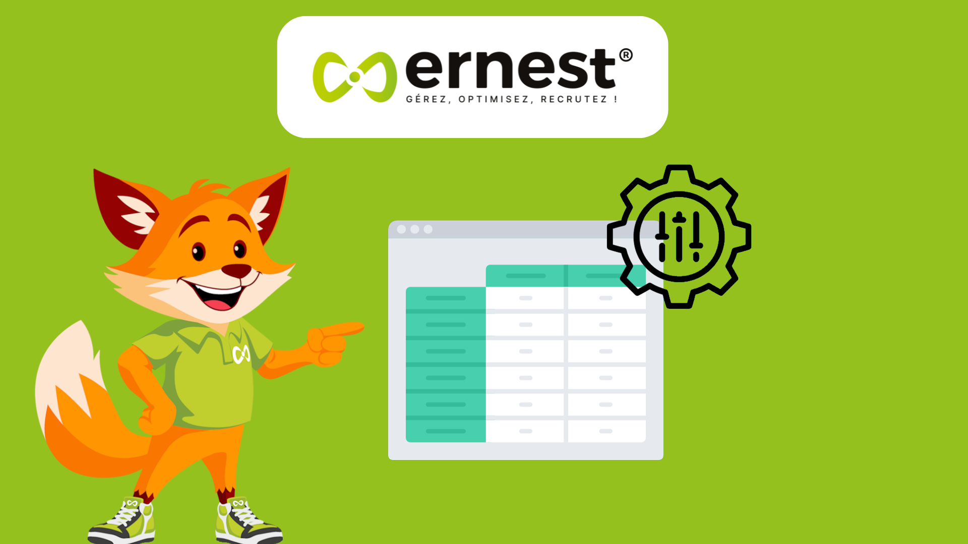 Ernest – Personnaliser vos tableaux