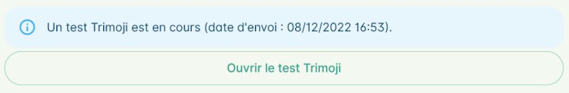 Confirmation d'envoi du questionnaire